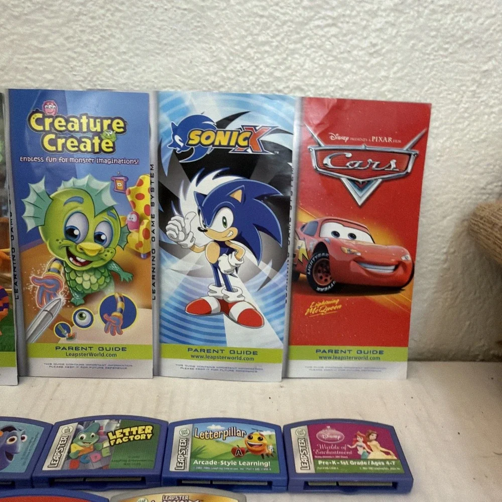 LeapFrog Leapster 2 Handheld Console With 12 Cartridge Games Green/Blue